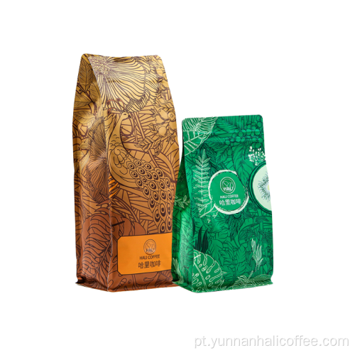 Grãos de café da série Hali Lanli